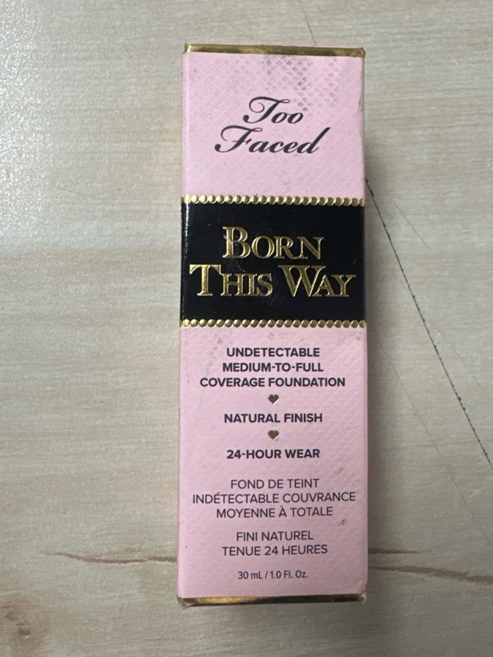 Too Faced Born This Way Foundation - Pink & Gold Accents